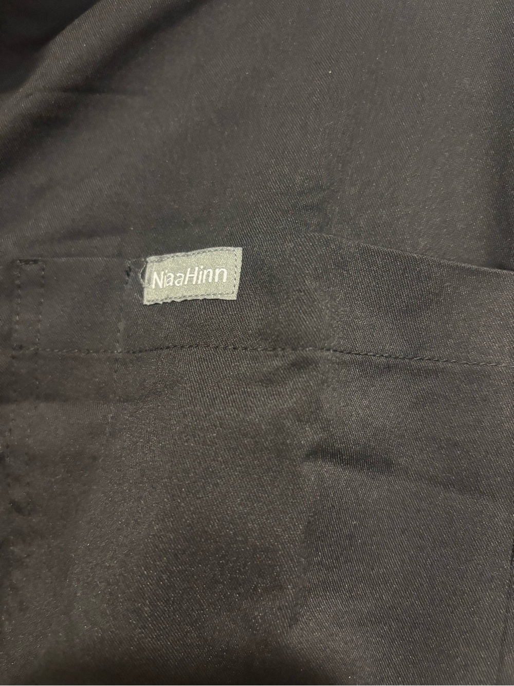 Black Short-Sleeve Utility Jumpsuit with Drawstring Waist - Picture 7 of 7